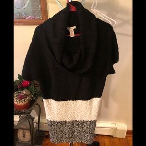 Candie’s sweater tunic/dress, cowl neck